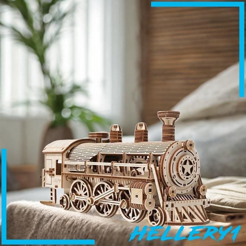 [Hellery1] Steam 火車益智玩具輕量級展示禮物木製拼圖