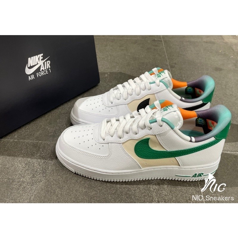 高品質 Sneakers Nike Air Force 1 寶石綠 鴛鴦 休閒鞋 DM0109-100