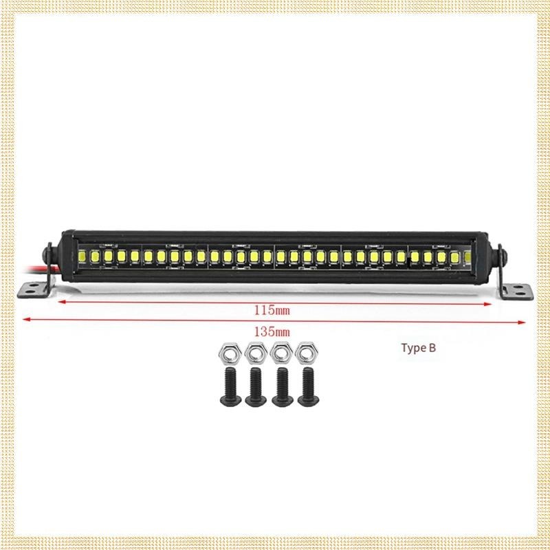 AXIAL (S Q J Z)RC 車頂燈 24 36 LED 燈條適用於 1/10 RC 履帶軸 SCX10 9004