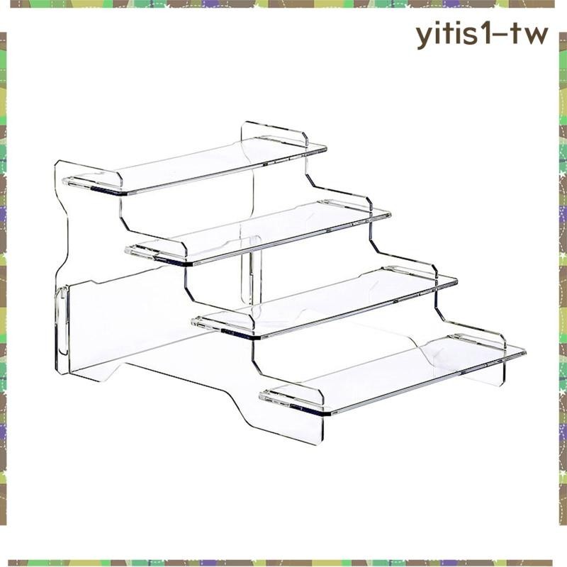 [YitisffTW] 透明展示立管架組織者展示櫃夾具儲物架紙杯蛋糕架模型化妝品糖果玩具桌
