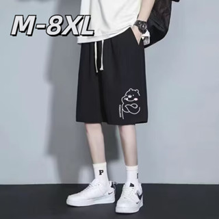 🔥48H出貨 M-8XL 夏季短褲 男寬鬆休閒褲 大尺碼運動褲 五分褲 男生褲子 褲子男 中褲
