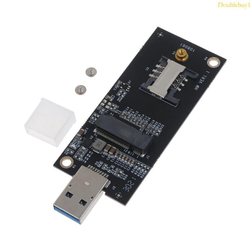 Dou NGFF M 2 轉 USB 3 0 適配器擴展卡,帶 SIM 卡插槽,用於 3G 4G 模塊支持 M2 key