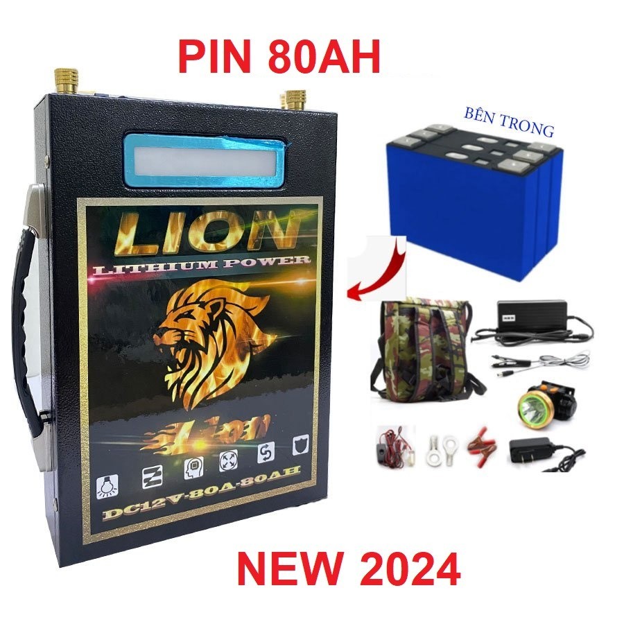 新一代 12v 80Ah 鋰電池 - Lion 12v 80Ah 電池帶 Led 屏幕