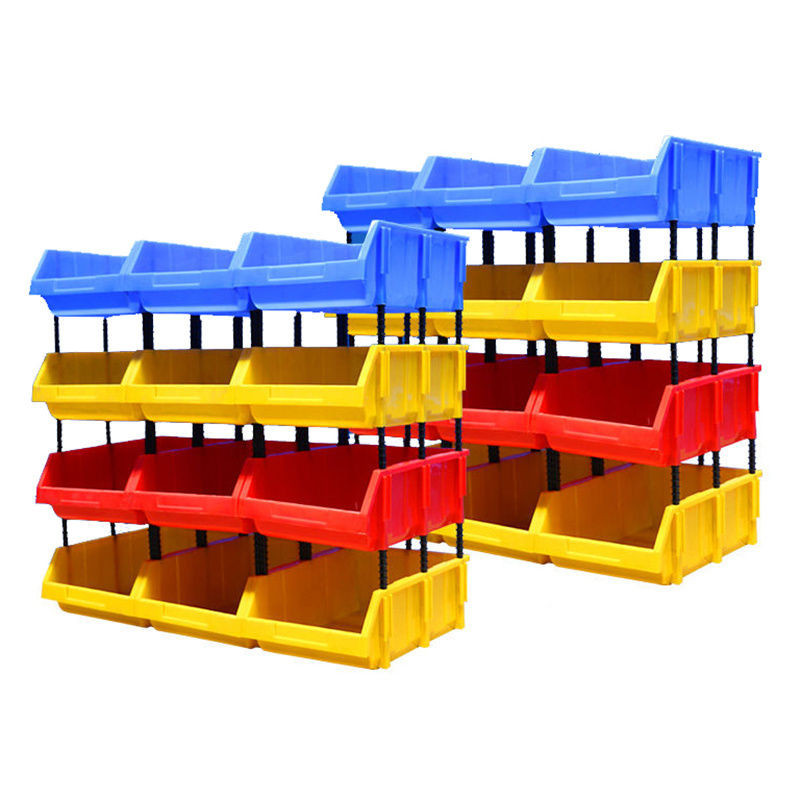 【小七精選】塑料盒零件盒 螺絲盒組合式斜口盒貨架盒 分類收納盒物料工具元件盒