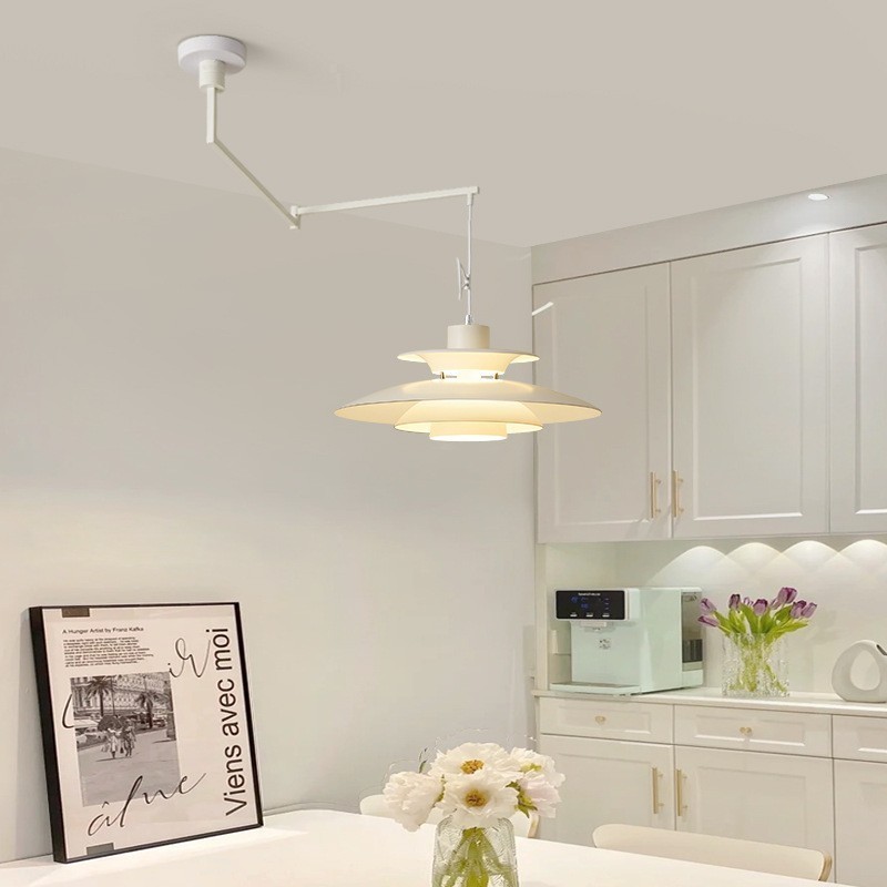 【現貨】丹麥設計師PH5可移位餐廳飛碟吊燈現代簡約極簡吧檯餐桌燈具