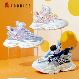 abckids男童鞋子 春款2024新款夏季鏤空透氣軟底中大童女童運動鞋