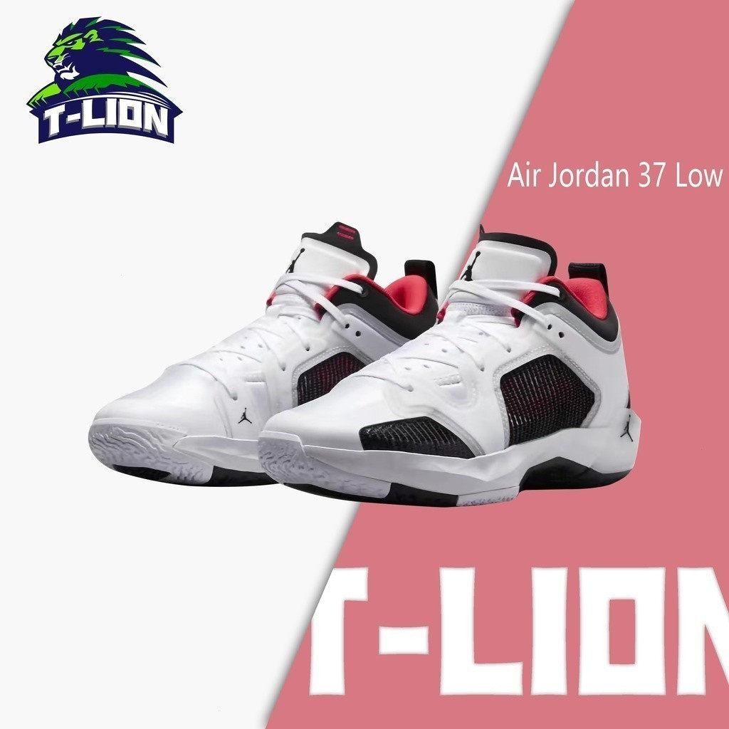 時尚 Air Jordan 37 低幫籃球鞋運動鞋男士 OEM 品質 aj37 低幫白色