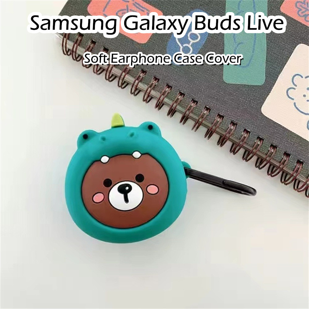 SAMSUNG [高品質] 適用於三星 Galaxy Buds Live Case 防摔卡通軟矽膠耳機套 NO.1