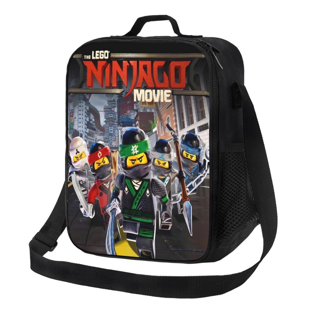 Ninjago新款保溫午餐袋雙口袋大容量學生男孩/女孩飯盒袋聖誕禮物