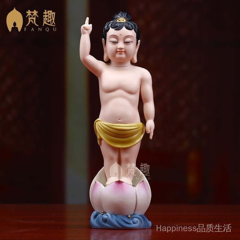 ✨24小時出貨✨梵趣陶瓷佛像浴佛太子像居家供奉釋迦牟尼佛佛像擺件指天指地佛