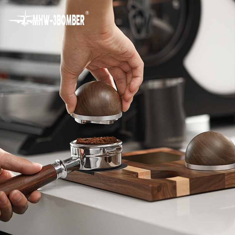 【咖啡器具】MHW-3BOMBER轟炸機蛋型意式咖啡布粉器58mm 家用咖啡機壓粉器51mm速發