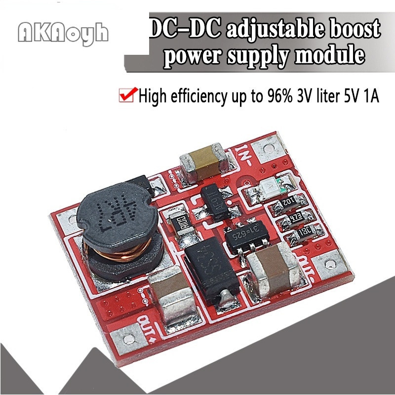 Dc-dc升壓電源模塊轉換器升壓升壓電路板3v轉5v 1A最高效96%超小