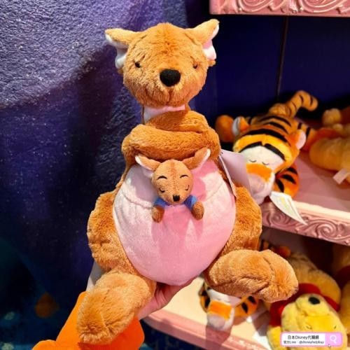 （現貨在台）東京迪士尼小熊維尼好朋友袋鼠媽媽小荳甜蜜睡顏造型玩偶娃娃