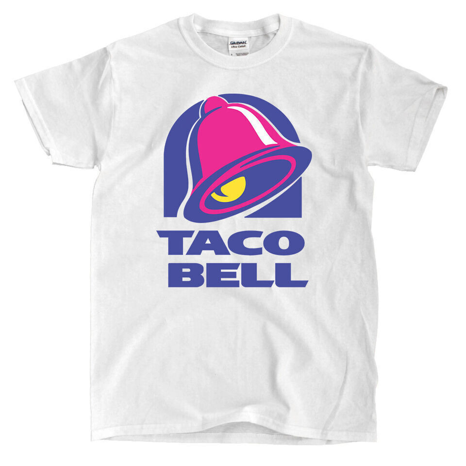 新款 Taco Bell 標誌男式 T 恤趣味 T 恤
