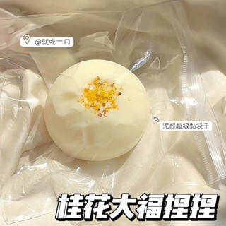 高顏值 網紅tpr矽膠 解壓大福捏捏樂 回彈桂花蛋黃髮洩超軟玩具神器 水感 減壓