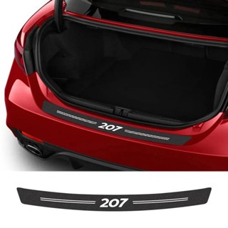 PEUGEOT 5 件裝汽車造型後備箱後保險槓貼紙門檻門檻貼花適用於標致 207 汽車保護配件裝飾