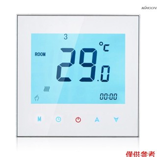 地板水採暖溫控器 液晶觸控式螢幕 可程式設計溫度控制器 使用加熱的負載電流不能超過5A 亞馬遜德國站點限價34.99歐 退稅SK