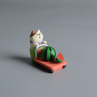 Dreamerhouse 小貓咪推車小擺件家居桌面裝飾品可愛樹脂迷你禮品
