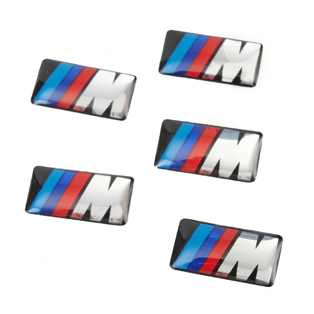 M Tec Sport 合金輪轂徽章貼紙適用於 BMW Performance 17mm X 9mm - 5 件