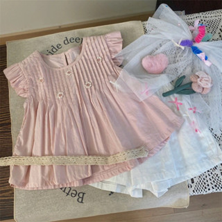 韓國童裝 兒童女童套裝夏天新款韓版女寶寶洋裝洋氣公主裙