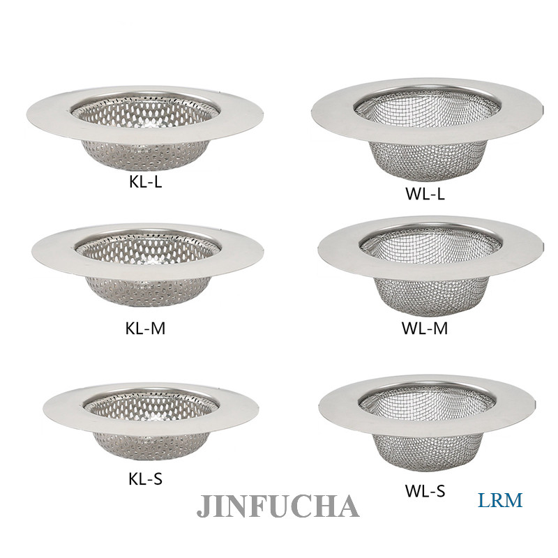 Jinfucha 1pc 不銹鋼 7cm / 9cm / 11cm 廚房網狀水槽過濾器浴室廚房寬地漏過濾器蓋