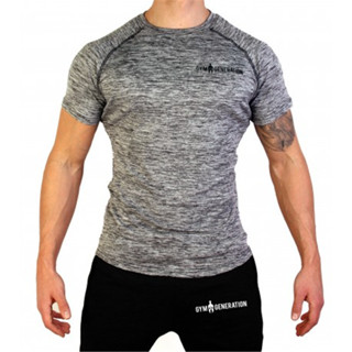 運動短袖T恤 肌肉健身男士訓練彈力速乾T恤跑步服房運動鍛鍊速乾短袖上衣