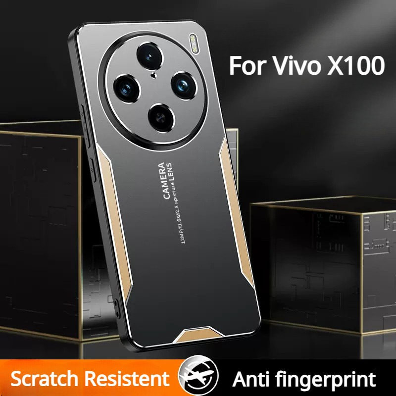 Vivo X100 pro X90 X80pro X70 X60 X50 pro刀鋒軟邊金屬手機殼 鏡頭全包一體保護套