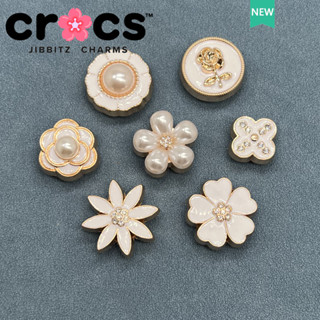 crocs 鞋釦 金屬洞洞鞋鞋釦 金屬玫瑰珍珠花朵 鞋附件