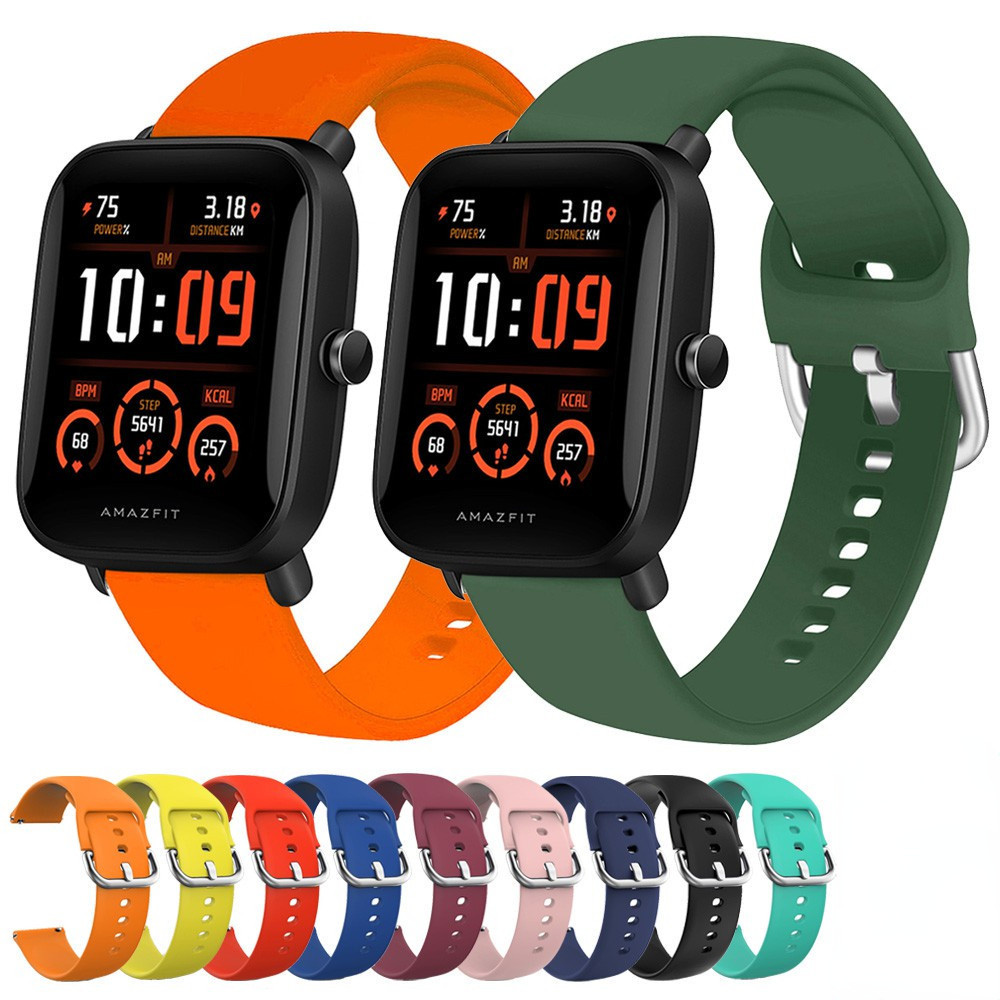 華米Amazfit Bip U Pro GTS 3 矽膠錶帶 米動手錶錶帶 Bip S GTS 2 Mini 替換腕帶