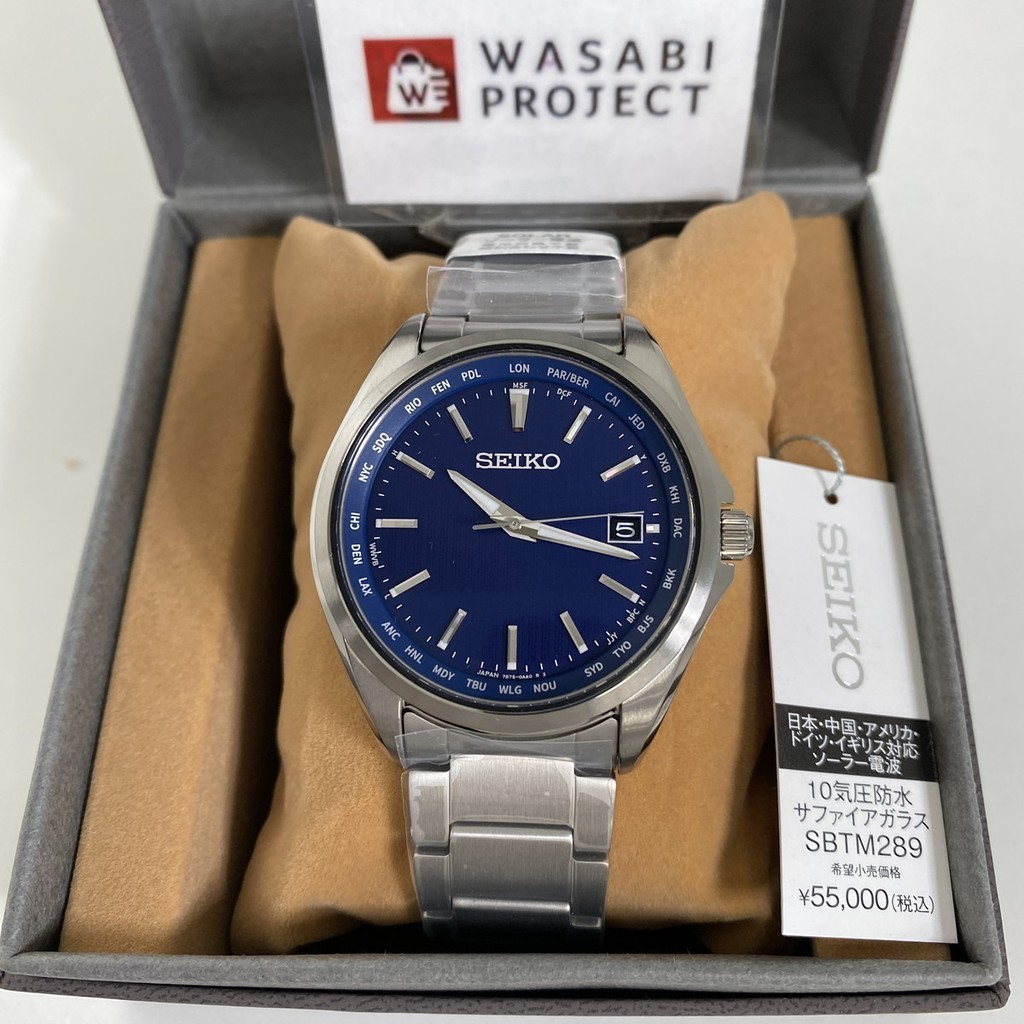 [正品★日本直送]SEIKO 精工精選 SBTM289 光動能 藍寶石玻璃 錶盤藍 錶帶鈦 錶殻 男錶