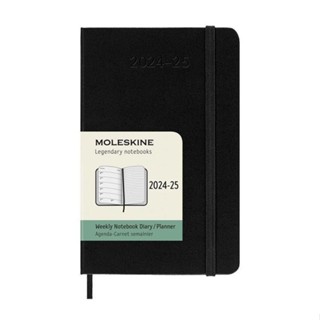 2024-2025【MOLESKINE】週記18M硬殼-口袋型黑【金石堂】