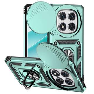 適用於 Redmi Note 14Pro 4G 環形支架耐用保護套的滑動相機鏡頭套