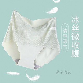 【朵朵】夏季性感蕾絲高腰女士純棉內褲束腹提臀加大尺碼胖MM棉襠三角內褲
