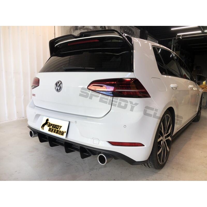 福斯 VW GOLF 7.5 GTI /R  後下巴 實車