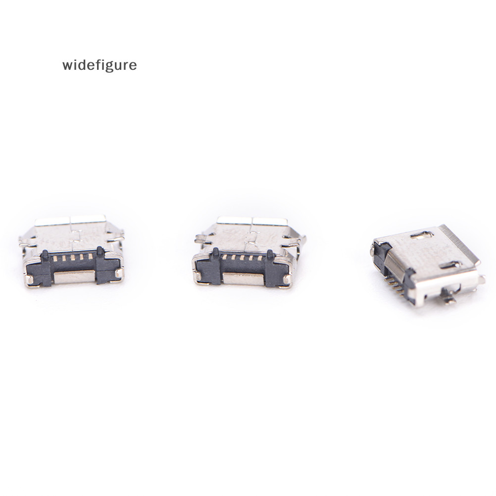 Widefigure 10 件微型 USB 5pin B 型母連接器用於連接器 5 針充電插座熱銷新品