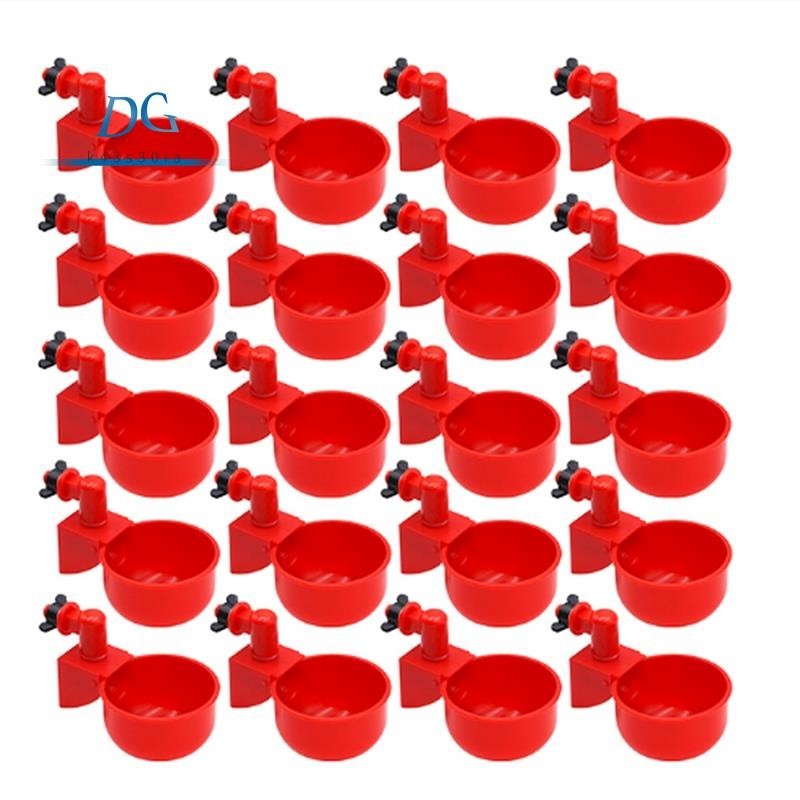 20 件裝自動家禽飲水器碗雞水杯鴨飲水機懸掛式飲水碗飲水機