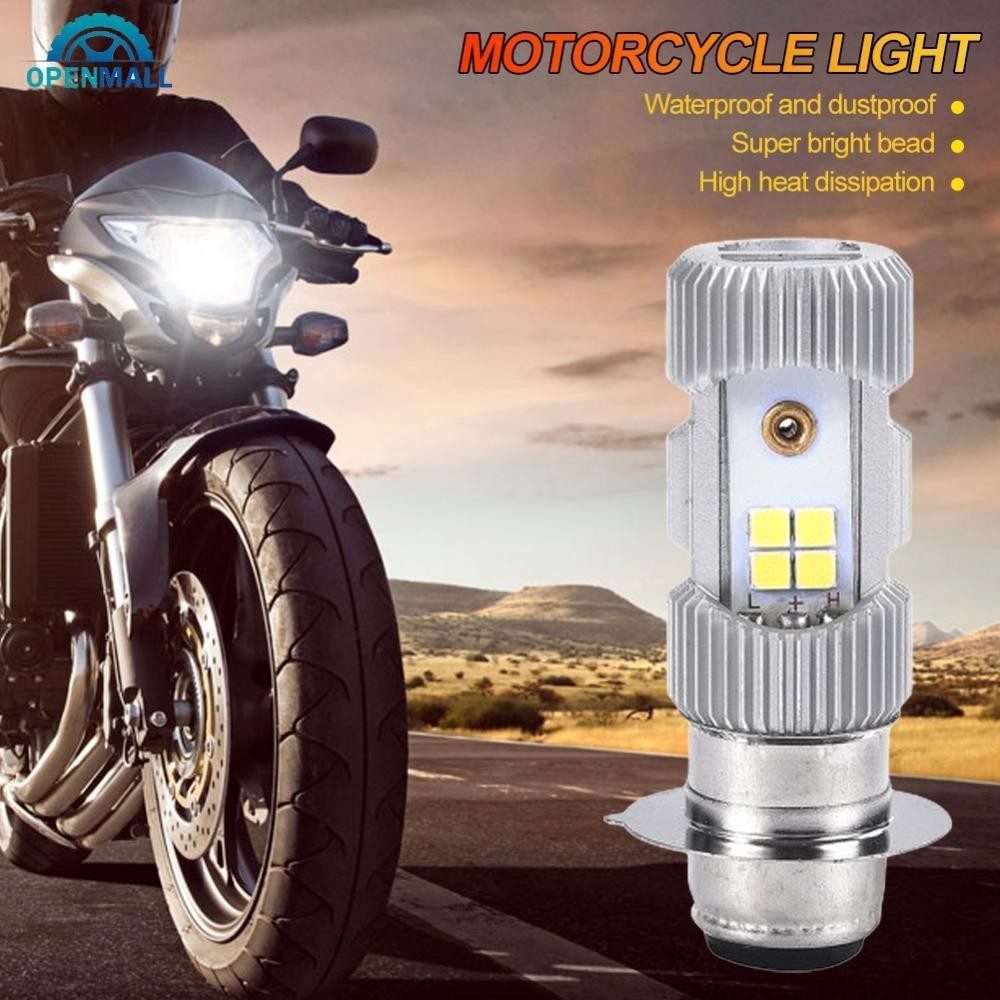 Openmall P15D鋁合金摩托車LED大燈摩托車踏板車燈超亮燈Moto DRL燈S5X8