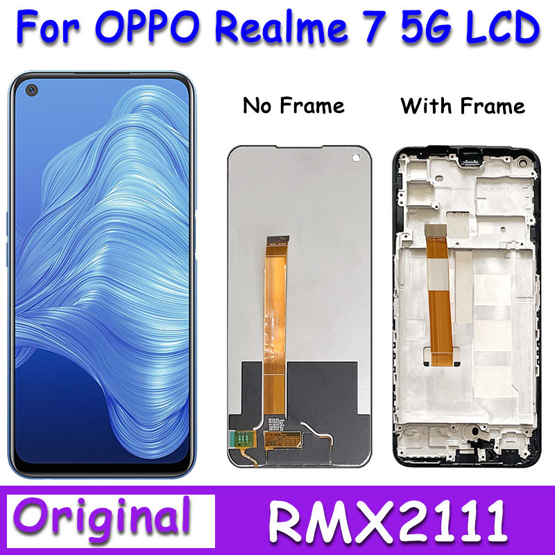 6.5 英寸 IPS LCD 適用於 Oppo Realme 7 5G RMX2111 LCD 顯示屏觸摸屏數字化儀組件
