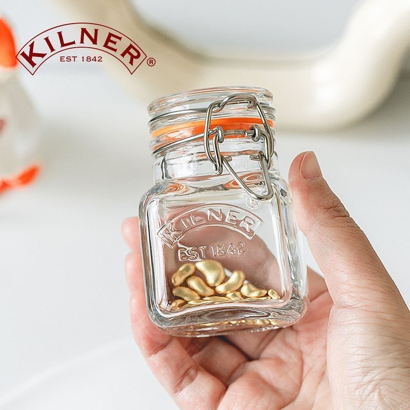 ✔攢金豆小瓶子✔現貨 金豆豆 收納瓶 英國kilner儲存黃金 小瓶子 玻璃罐高級 透明  迷你  密封罐