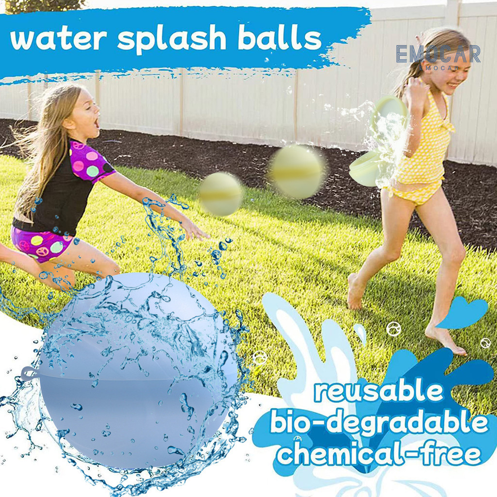 [文房樂玩]創意矽膠快速注水水球打水仗玩具矽膠水氣球海洋球
