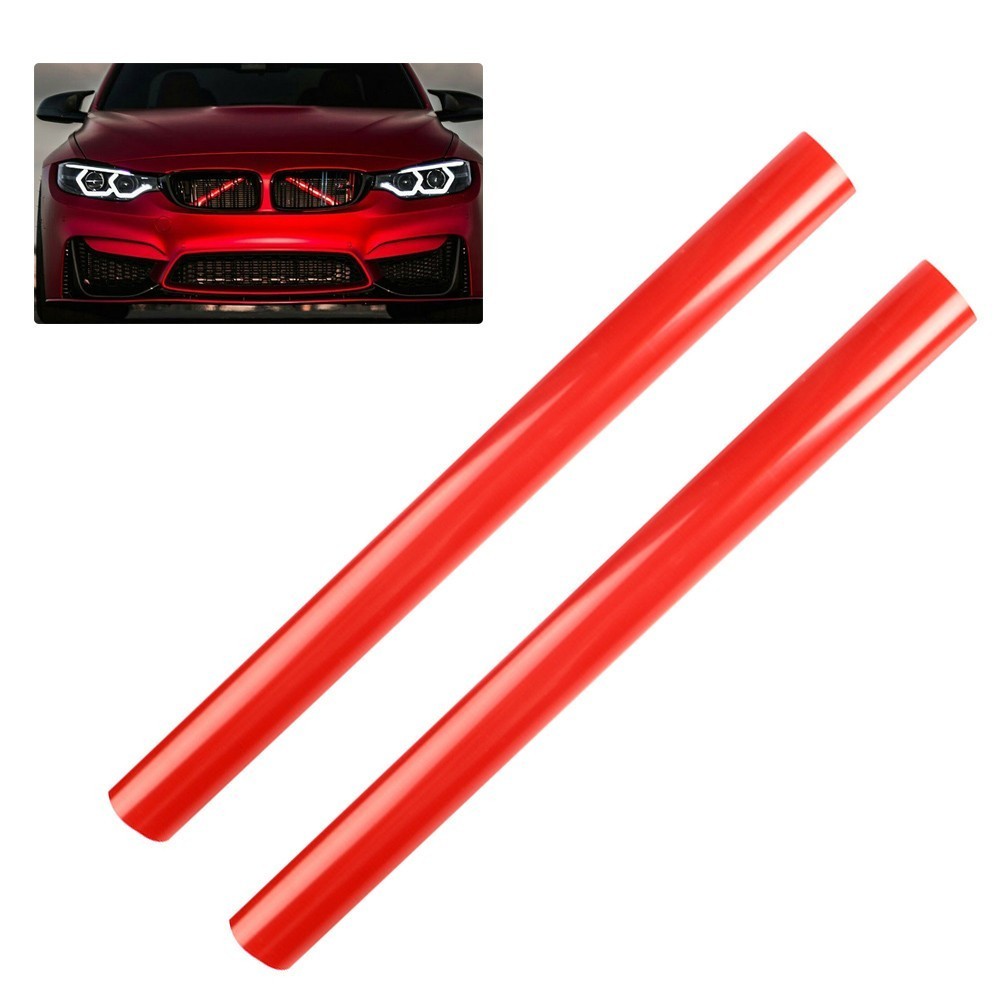 BMW 汽車配件❤️格柵條 V 型支架適用於寶馬 E60 E65 E66 前格柵裝飾條蓋紅色