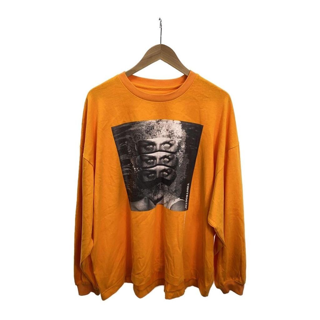 TIGHTBOOTH PRODUCTION tion thT恤 襯衫棉 長袖 長的 橘色 日本直送 二手