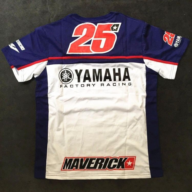 MOTOGP YAMAHA車隊25號訂製短袖R1 R3 R6 XSR900摩托戶外騎行T恤