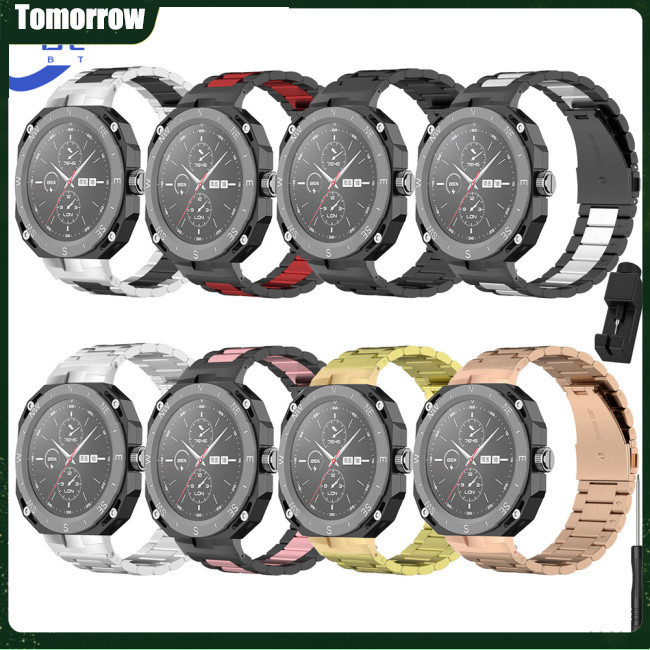 Tol 錶帶不銹鋼替換錶帶兼容華為手錶 Gt Cyber 腕帶帶拆卸工具
