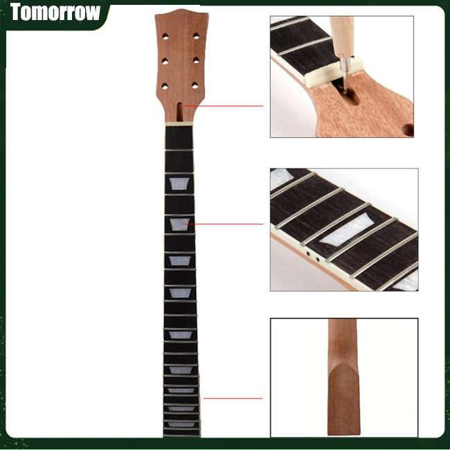 Tol 22 品吉他琴頸桃花心木木製玫瑰木指板吉他手柄適用於 Gibson Les Paul Lp