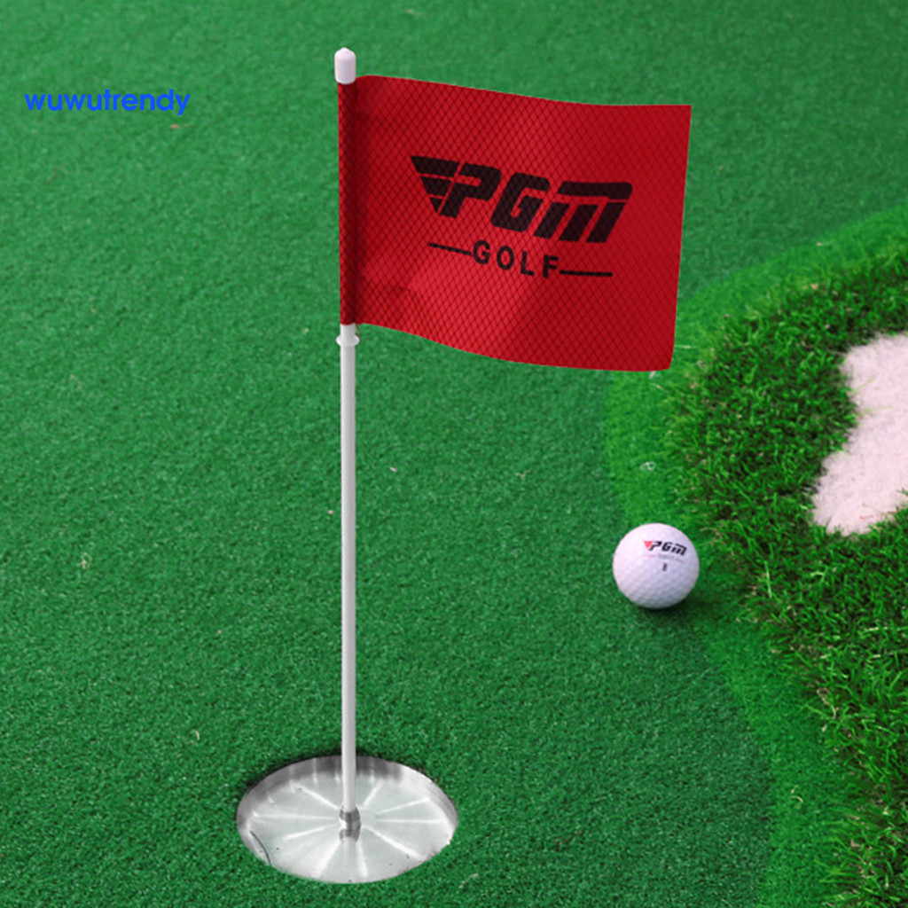 Wus-1 套裝高爾夫球洞杯帶旗簡潔高強度周轉防止高爾夫綠色