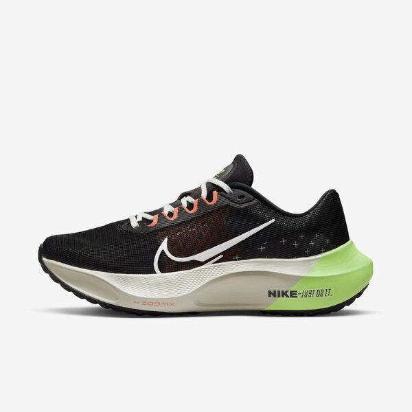 Nike Zoom Fly 5 男 慢跑鞋 運動 路跑 穩定 回彈 緩震 透氣 反光 黑 綠 [FB1847-011]