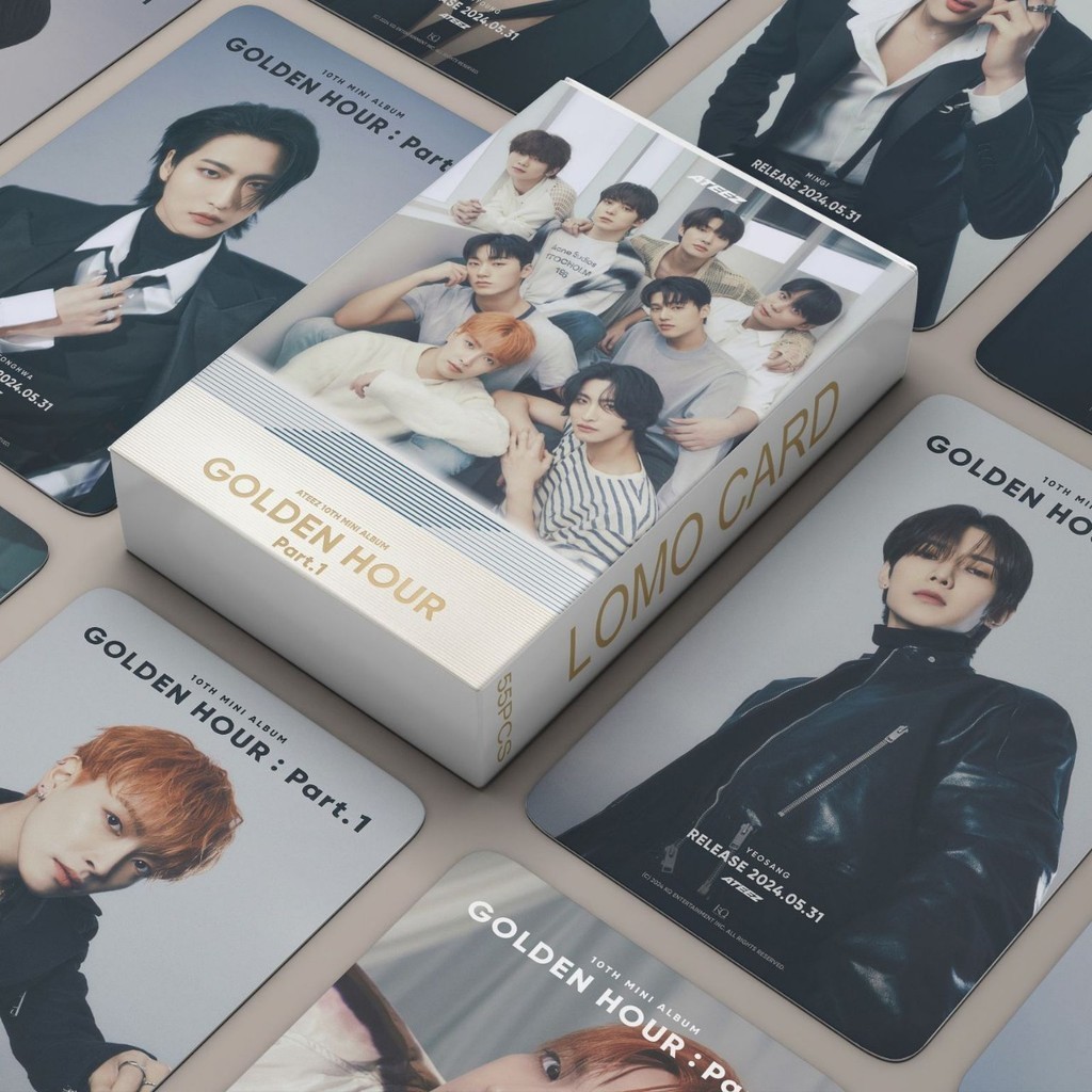 55張 ATEEZ第10迷你專輯GOLDEN HOUR : Part.1小卡卡片