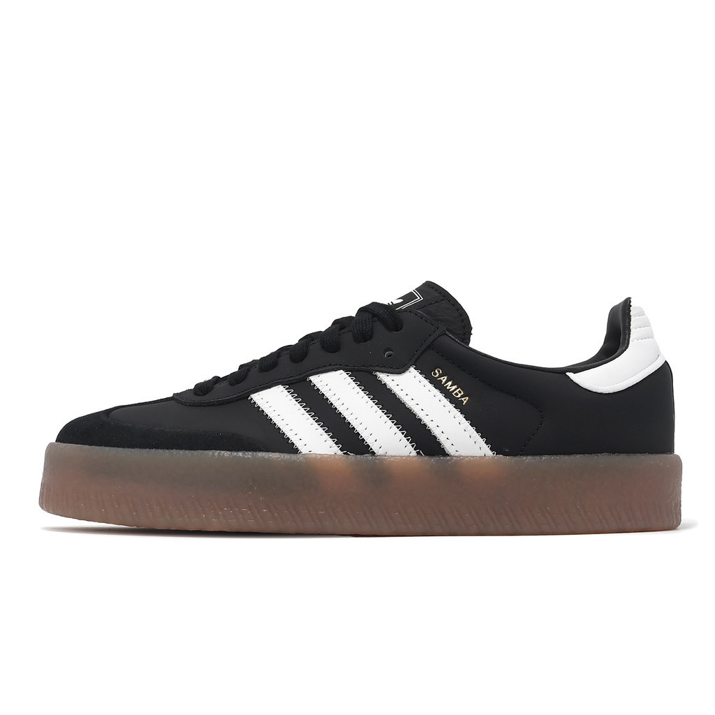 adidas 休閒鞋 Sambae W 女鞋 黑 白 膠底 厚底 德訓鞋 Samba 愛迪達 [ACS] JI1350