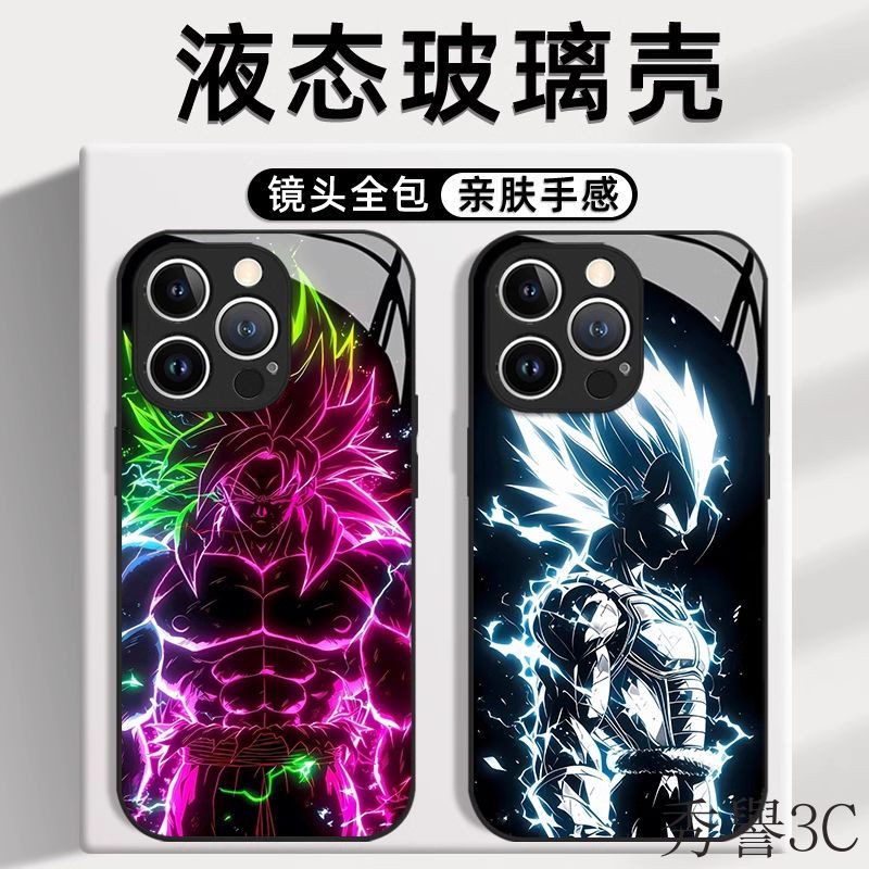 光線七龍珠蘋果iphone 16 15 14 13 12 11 pro max plus mini x手機殼孫悟空貝吉塔